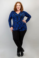 Suzanne Long Sleeve Top, Snow Flower, Bamboo - Final Sale