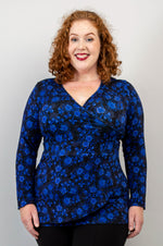 Suzanne Long Sleeve Top, Snow Flower, Bamboo - Final Sale