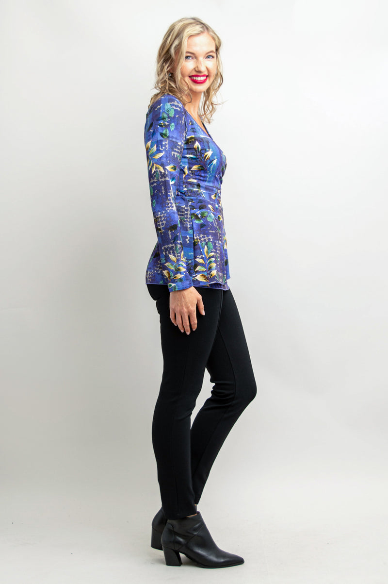 Suzanne Long Sleeve Top, Winter Beauty, Bamboo
