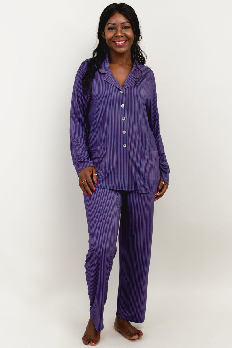 Sweet Top, Violet Stripes, Bamboo