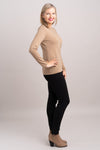 Swish Sweater, Tanhide, 100% Merino Wool