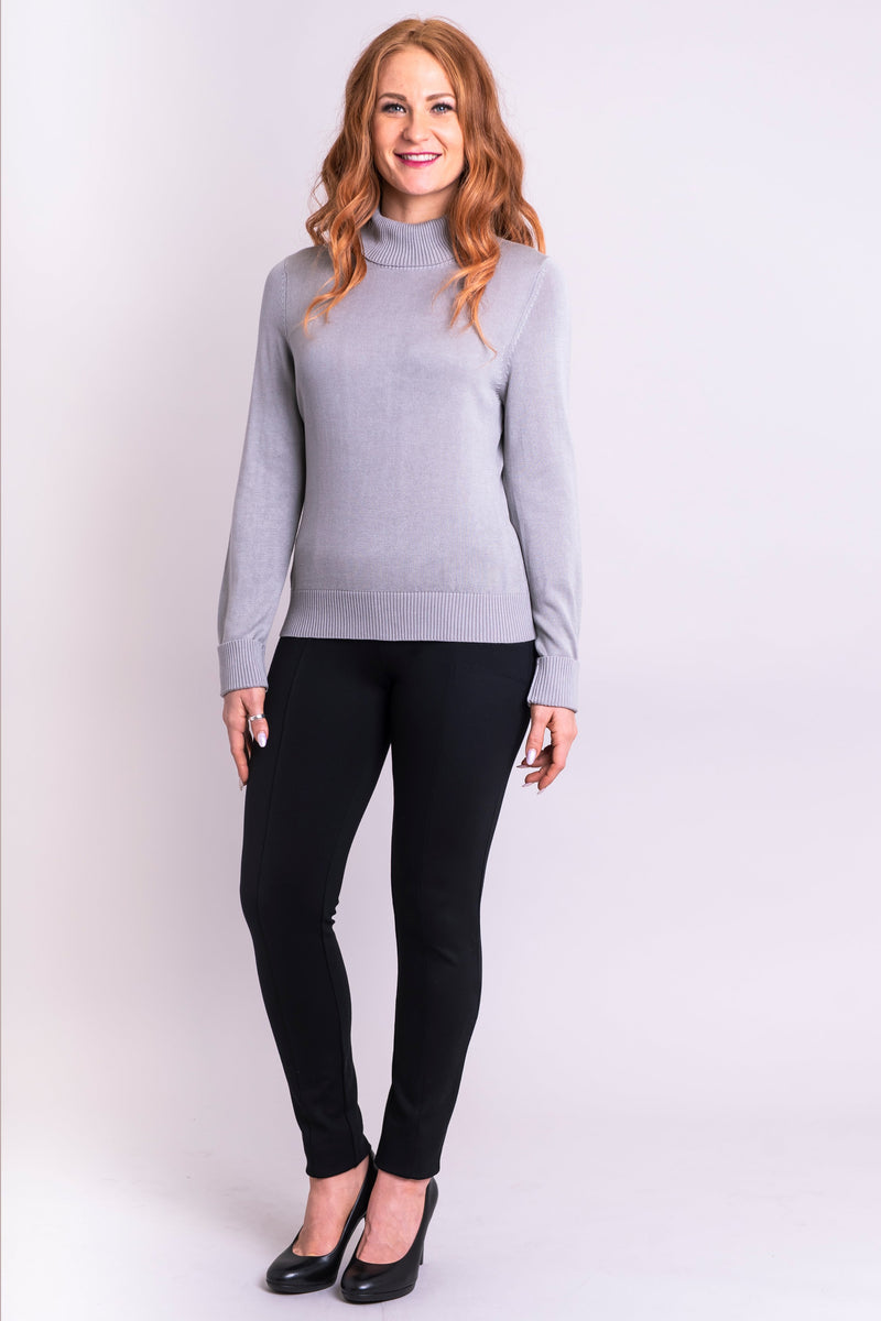 Taylor Sweater, Grey Ice, Bamboo Cotton - Blue Sky Clothing Co