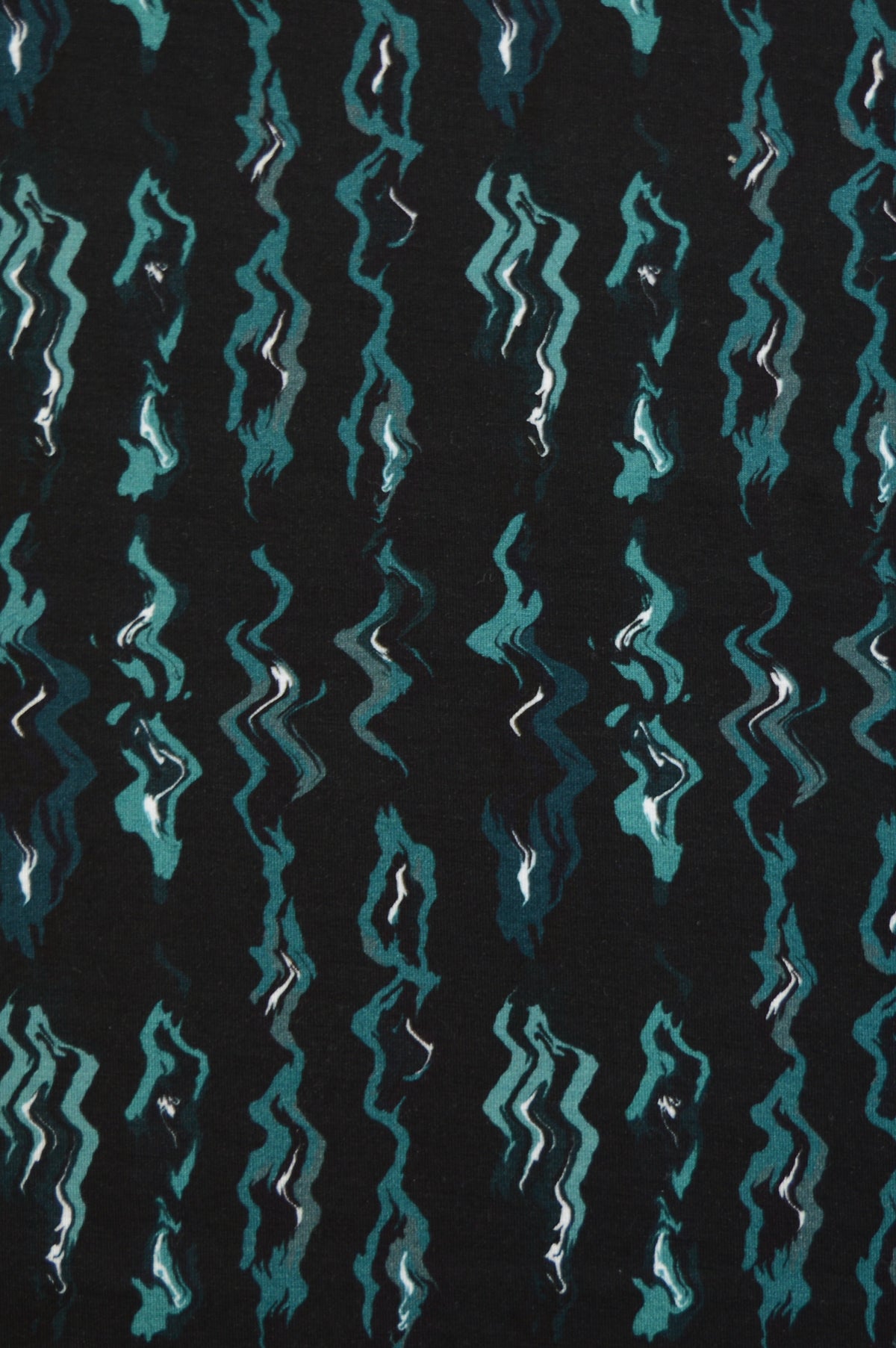 Trinity L/S Top, Teal Abstract, Bamboo - Final Sale