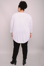 Tina Sweater, White, Bamboo Cotton