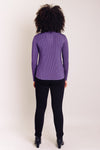 Tonya Top, Violet Stripes, Bamboo- Final Sale