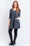 Veronica Tunic, Graphite, Bamboo
