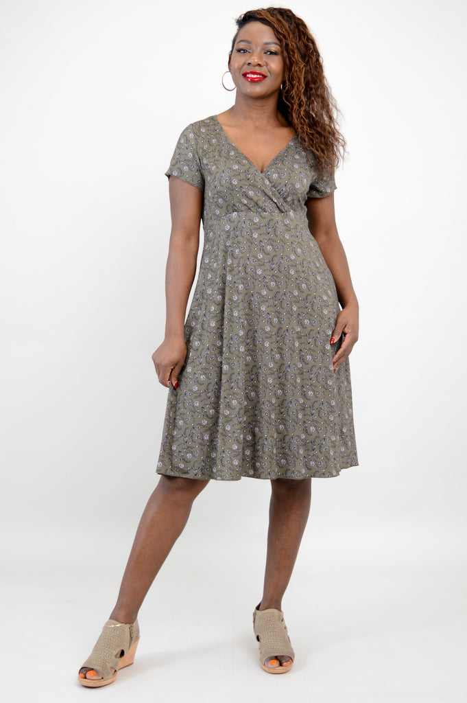 Aurora midi wrap dress cheap