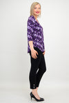 Jackie 3/4 Slv Top, Hibiscus, Bamboo - Final Sale
