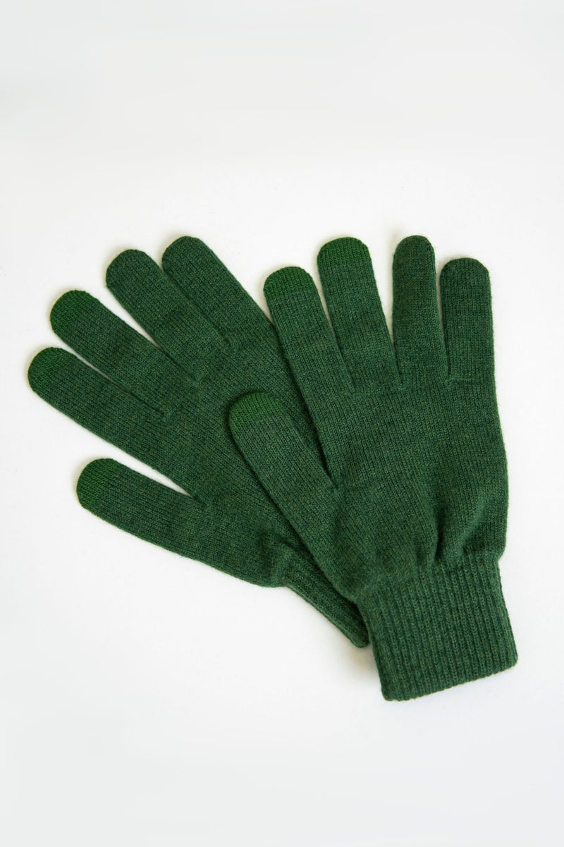 Wembley Gloves, Forest, Wool