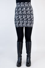 Whistler Skirt, Grey Star, Bamboo- Final Sale