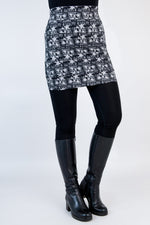 Whistler Skirt, Grey Star, Bamboo- Final Sale
