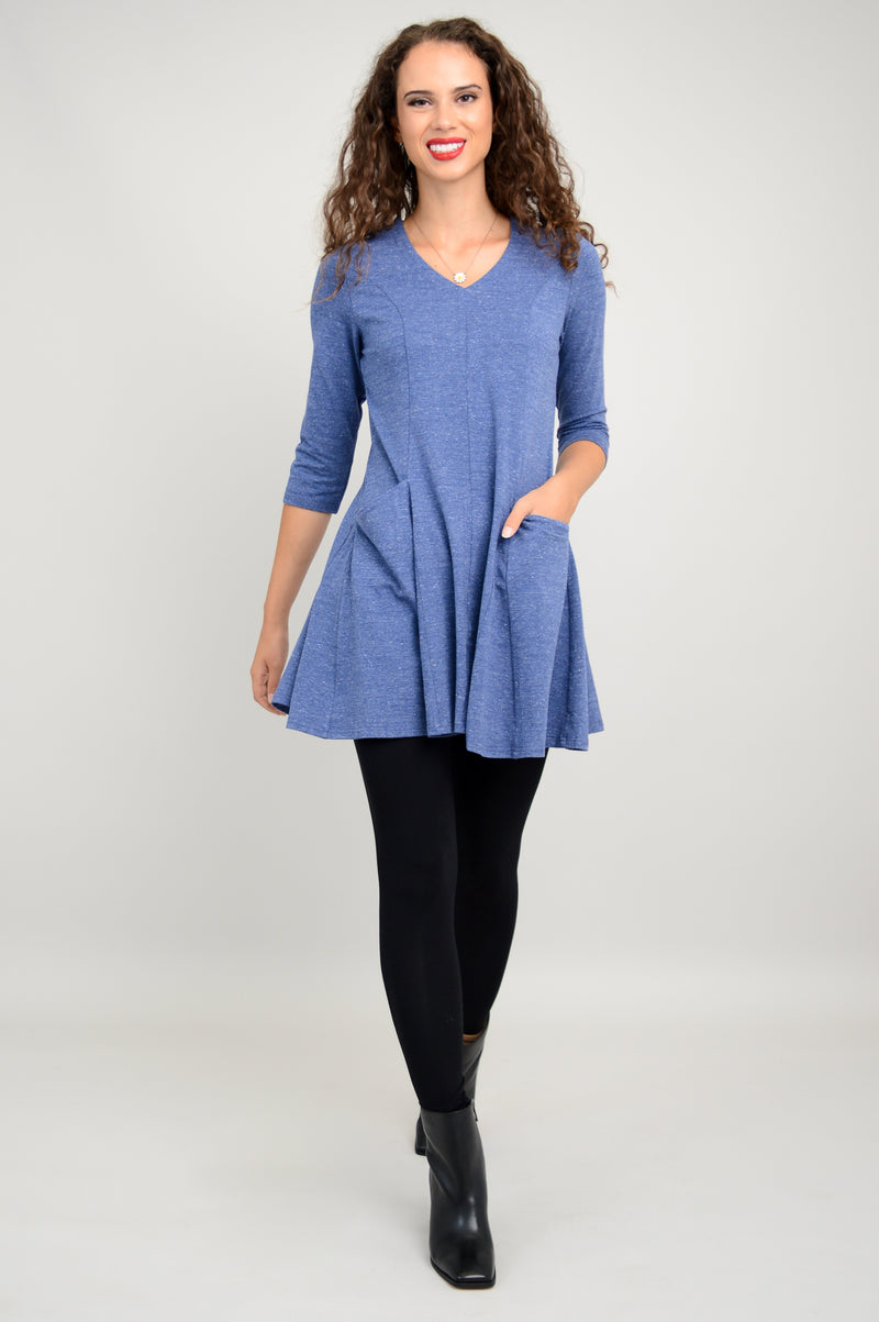 Wilma Tunic, Denim, Bamboo