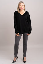 Wishes Sweater, Black, 100% Merino Wool