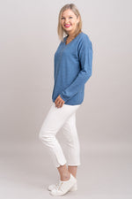 Wishes Sweater, Lake Blue, 100% Merino Wool
