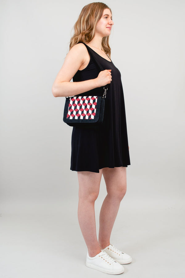 Miao Cross Body Bag, Black