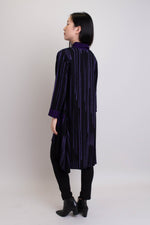 Shanghai Jacket, Violet Stripes, Batik Art